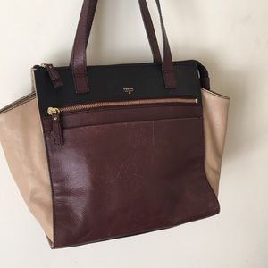 Birkin-Style Fossil Tote